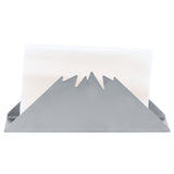 Triangular Napkin Holder Stainless Steel Stand Vertical Tissue Rack for Home Restaurant HotelSilver - Close-Up Angle