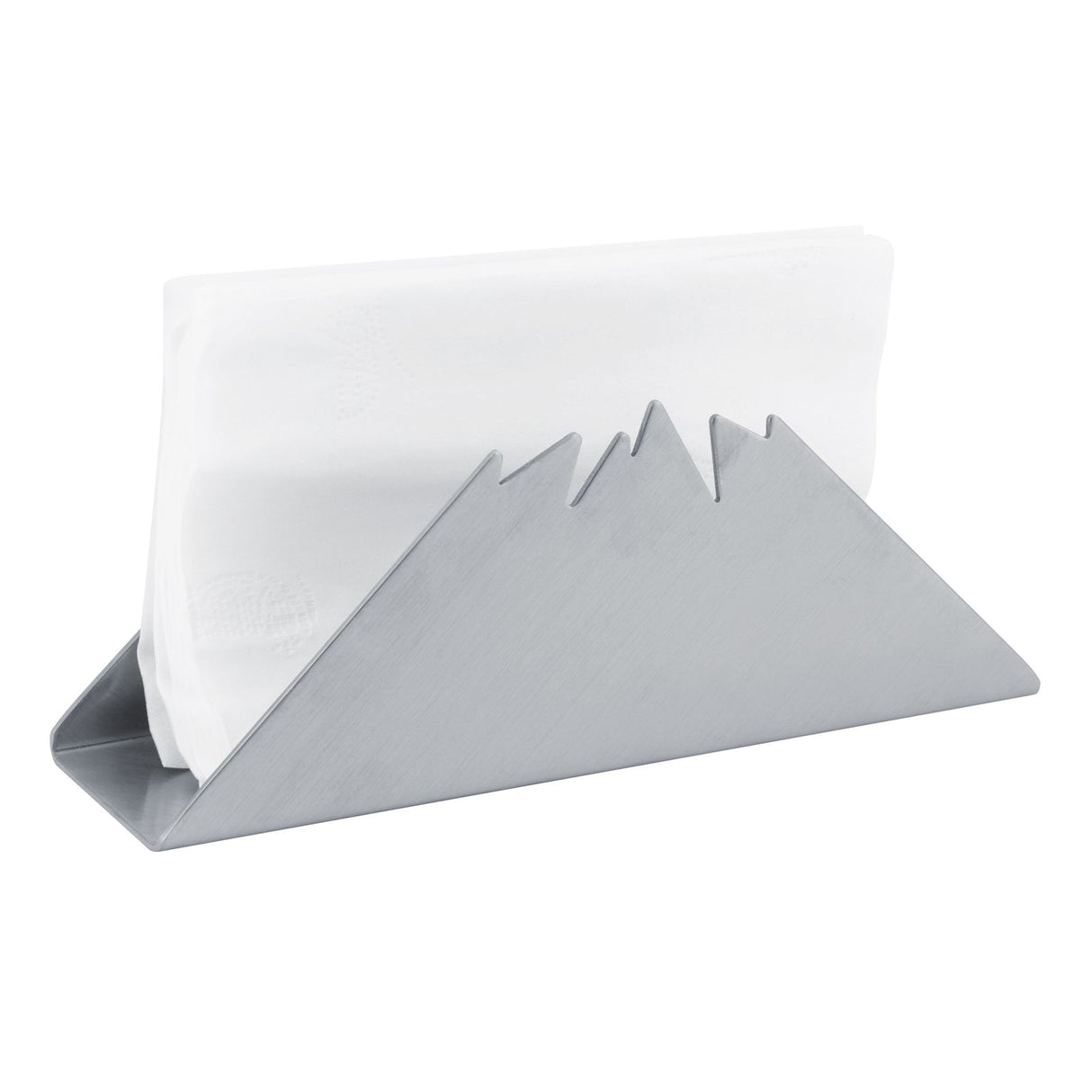 Triangular Napkin Holder Stainless Steel Stand Vertical Tissue Rack for Home Restaurant HotelSilver