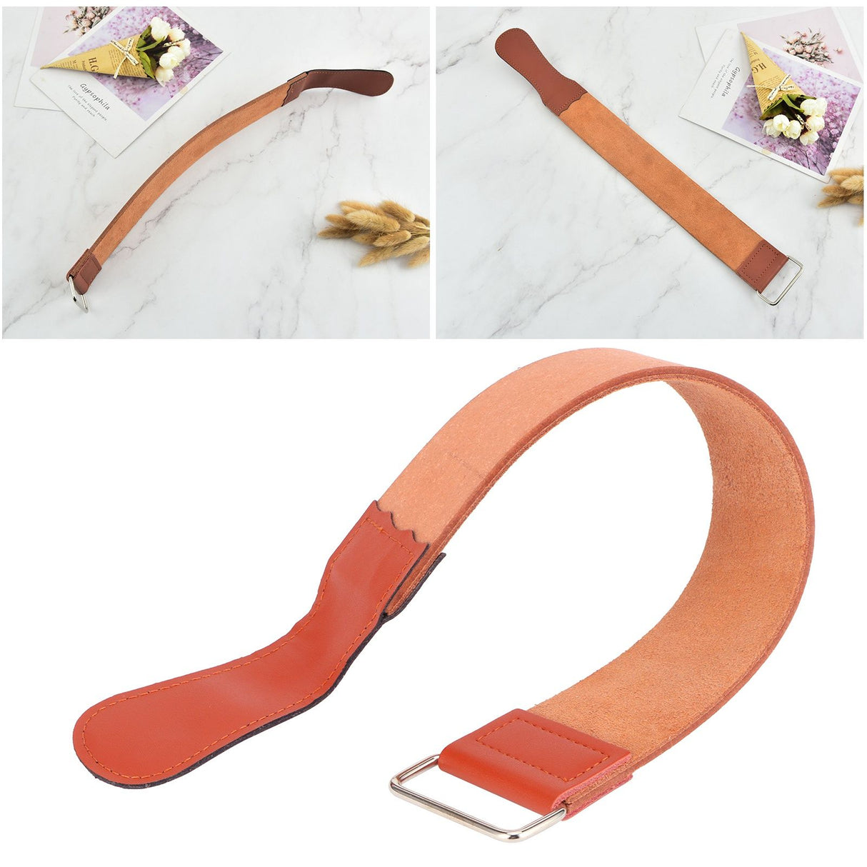 Razor Strop DoubleSided Beard Shaver Sharpening Strap Belt Barber Shop Accessories
