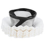 Coffee Filter Basket Cup with 100Pcs Filter Papers Filtering Tool Coffee Machine Accessories