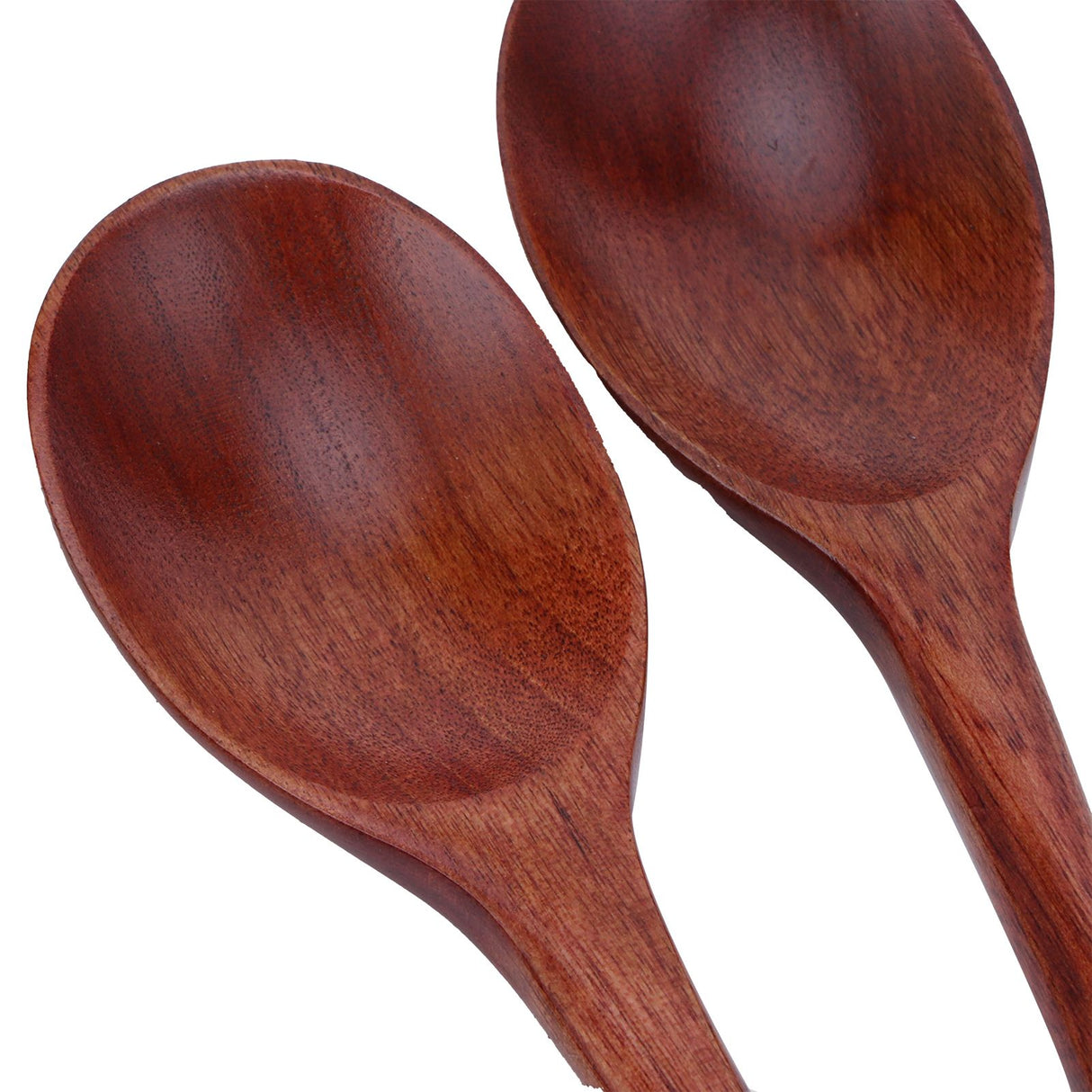 5PCS Wooden Spoon with Long Handle Soup Spoon for Barbecue Camping Party Home KitchenPaint Color