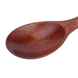5PCS Wooden Spoon with Long Handle Soup Spoon for Barbecue Camping Party Home KitchenPaint Color