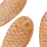5Pcs Wood Rice Spoon Innovative FishShaped Carving Soup Ladle Tableware Kitchen Utensil - Extra Image