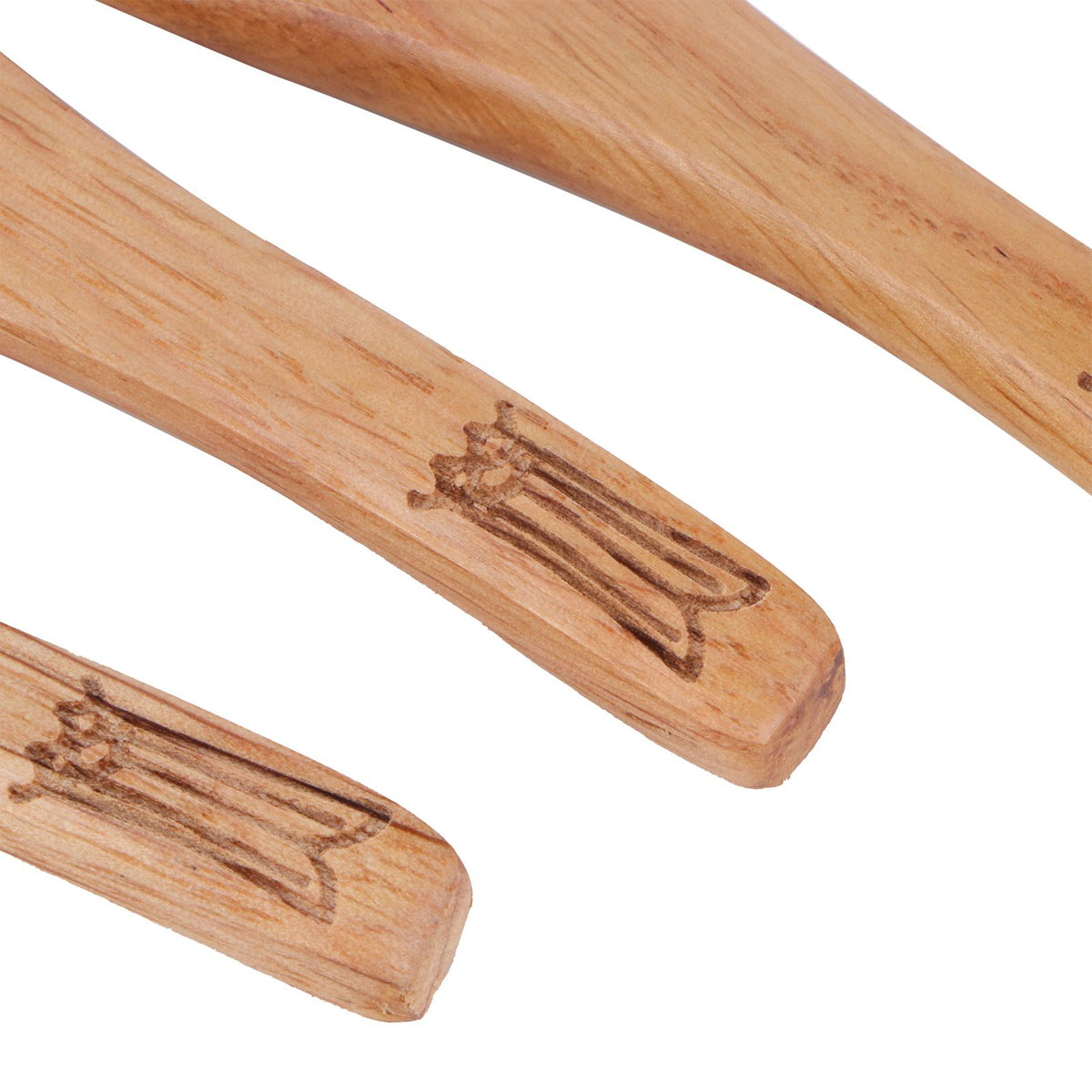 5Pcs Wood Rice Spoon Innovative FishShaped Carving Soup Ladle Tableware Kitchen Utensil