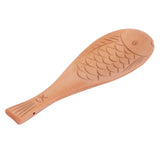 Fish Shaped Wood Rice Paddle Non Stick Rice Serving Spoon Scoop for Household Kitchen Supplies