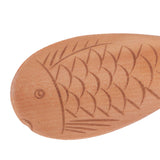 Fish Shaped Wood Rice Paddle Non Stick Rice Serving Spoon Scoop for Household Kitchen Supplies