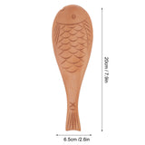Fish Shaped Wood Rice Paddle Non Stick Rice Serving Spoon Scoop for Household Kitchen Supplies - Extra Image