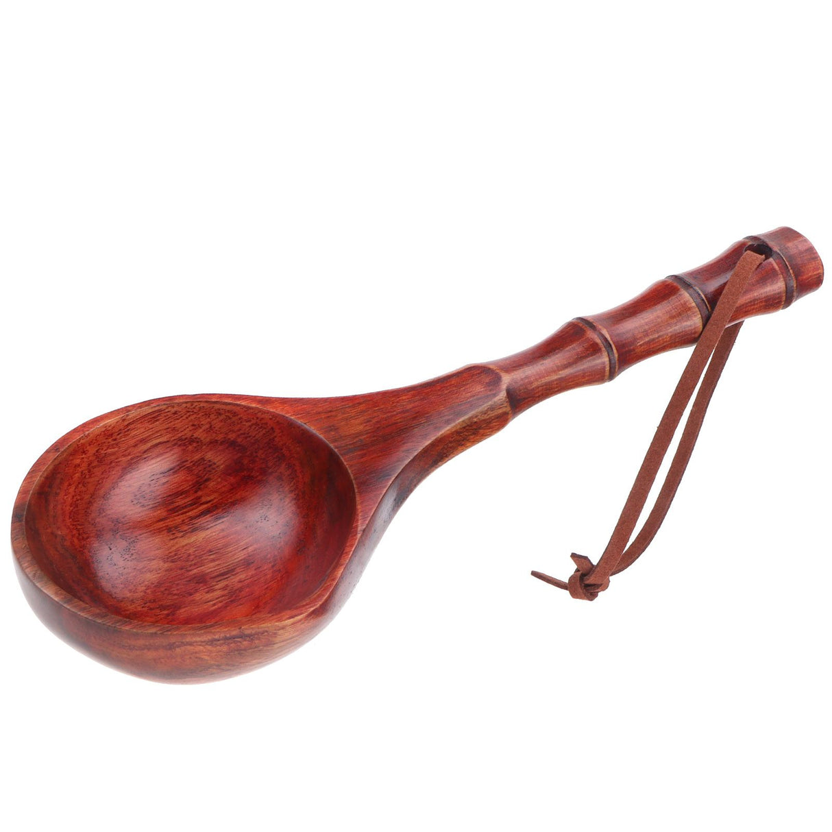 Wooden Round Spoon Japanese Style Sauna Water Ladle Kitchen Soup Spoon Accessory