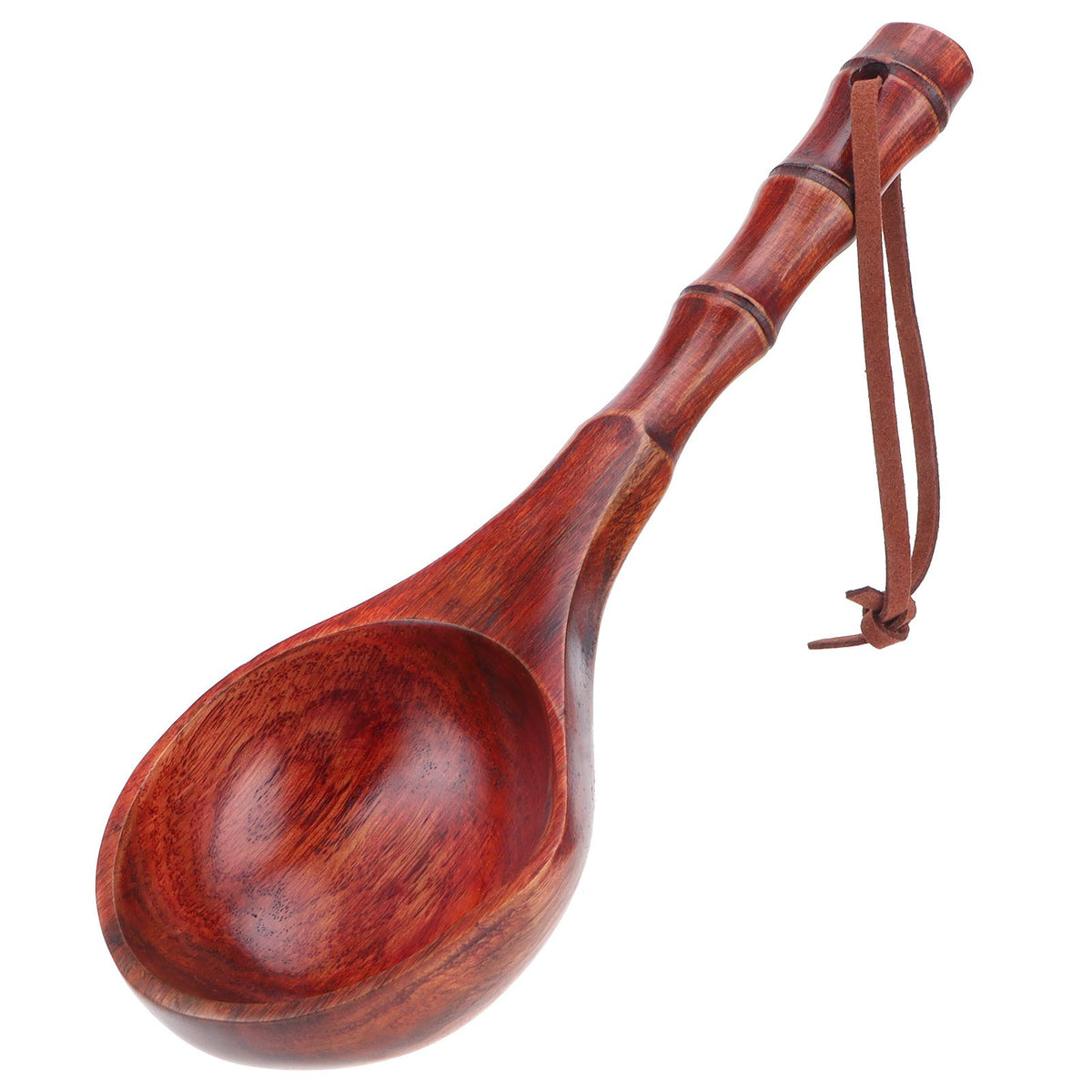 Wooden Round Spoon Japanese Style Sauna Water Ladle Kitchen Soup Spoon Accessory