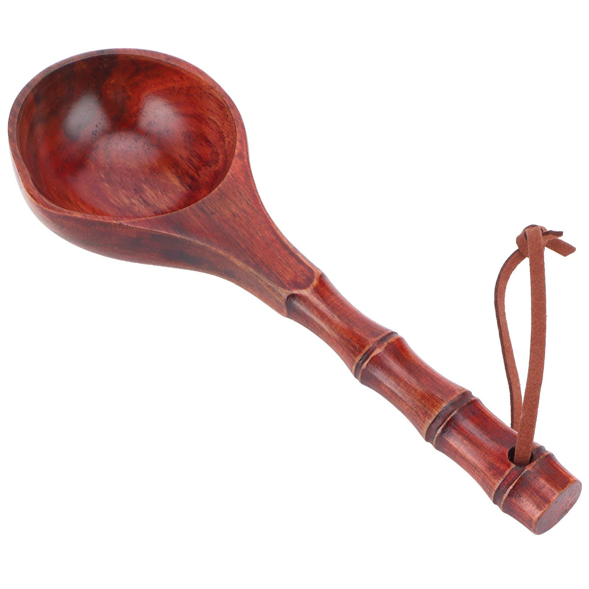Wooden Round Spoon Japanese Style Sauna Water Ladle Kitchen Soup Spoon Accessory