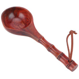 Wooden Round Spoon Japanese Style Sauna Water Ladle Kitchen Soup Spoon Accessory