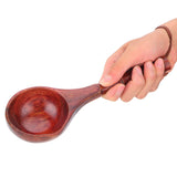 Wooden Round Spoon Japanese Style Sauna Water Ladle Kitchen Soup Spoon Accessory - Extra Image
