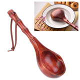 Wooden Round Spoon Japanese Style Sauna Water Ladle Kitchen Soup Spoon Accessory - Extra Image