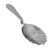 Ice Strainer 304 Stainless Steel Bar Cocktail Ice Drink Filter Bartending AccessoryBlack - Front View