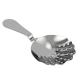 Ice Strainer 304 Stainless Steel Bar Cocktail Ice Drink Filter Bartending AccessoryBlack - Top-Down View
