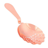 Ice Strainer 304 Stainless Steel Bar Cocktail Ice Drink Filter Bartending AccessoryRose Gold - Top-Down View