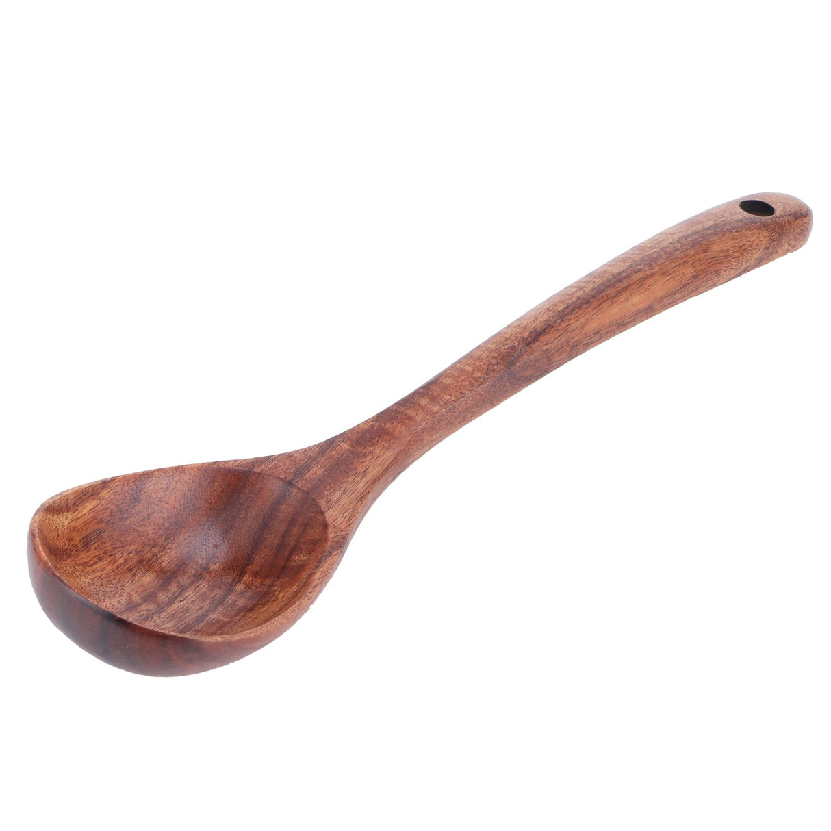 Teak Soup Spoon with Long Handle Food Grade Household Spoon for Home Restaurant Hotel