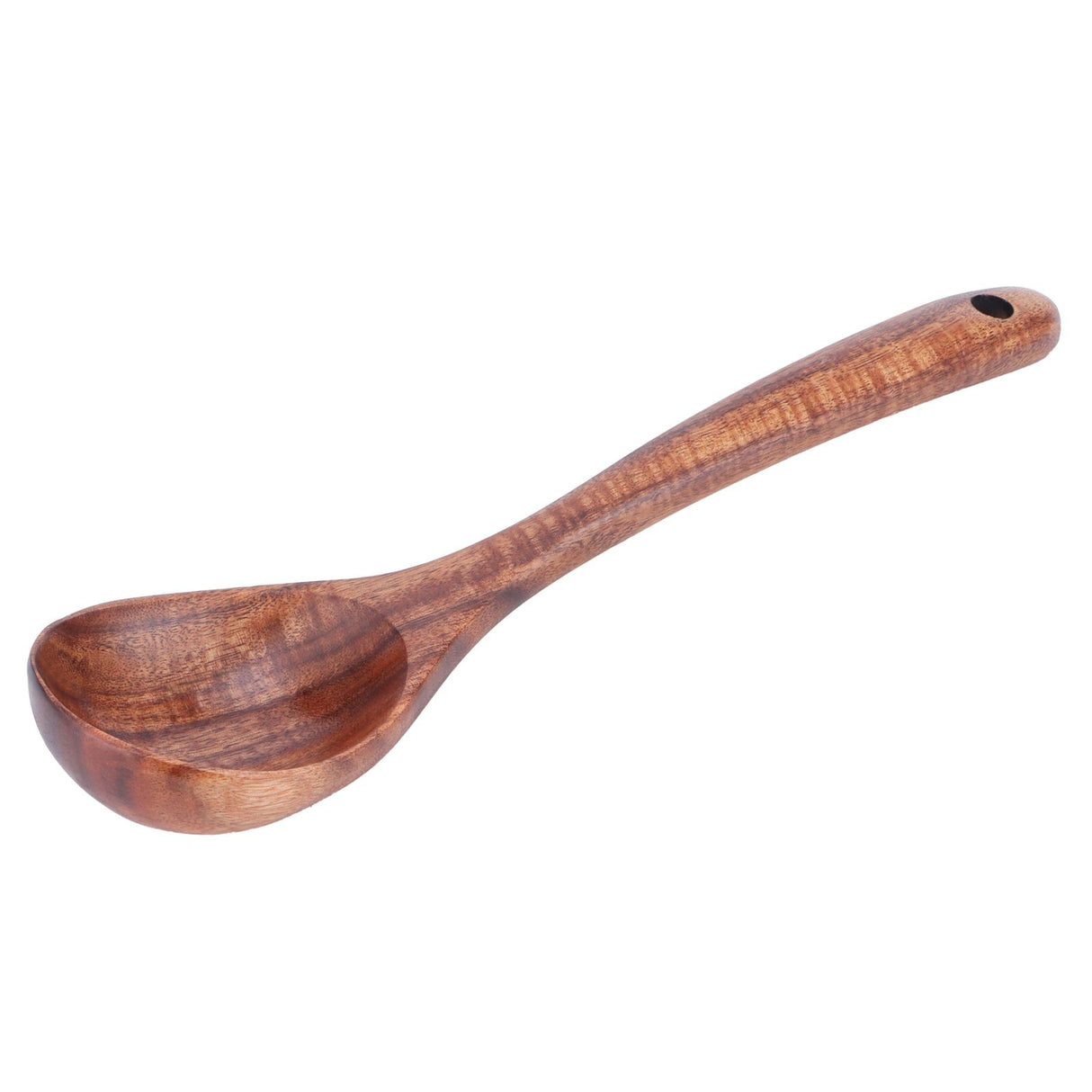Teak Soup Spoon with Long Handle Food Grade Household Spoon for Home Restaurant Hotel