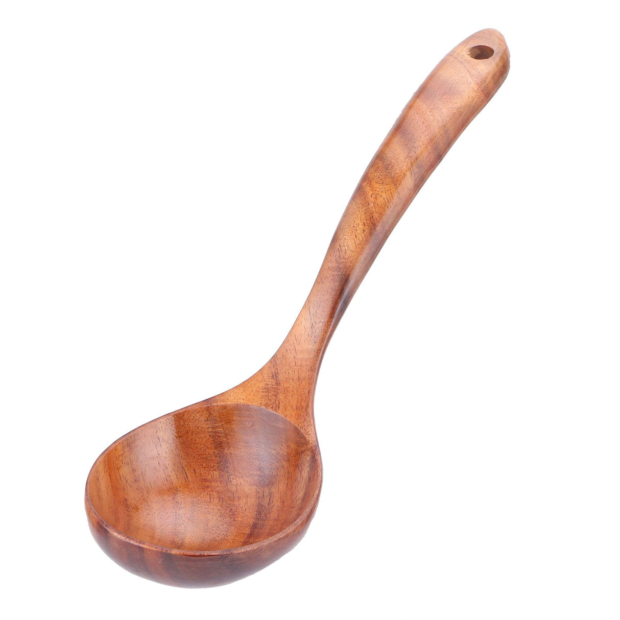 Wooden Spoon AntiScald Cooking Hot Pot Soup Spoon with Long Handle for Home Kitchen