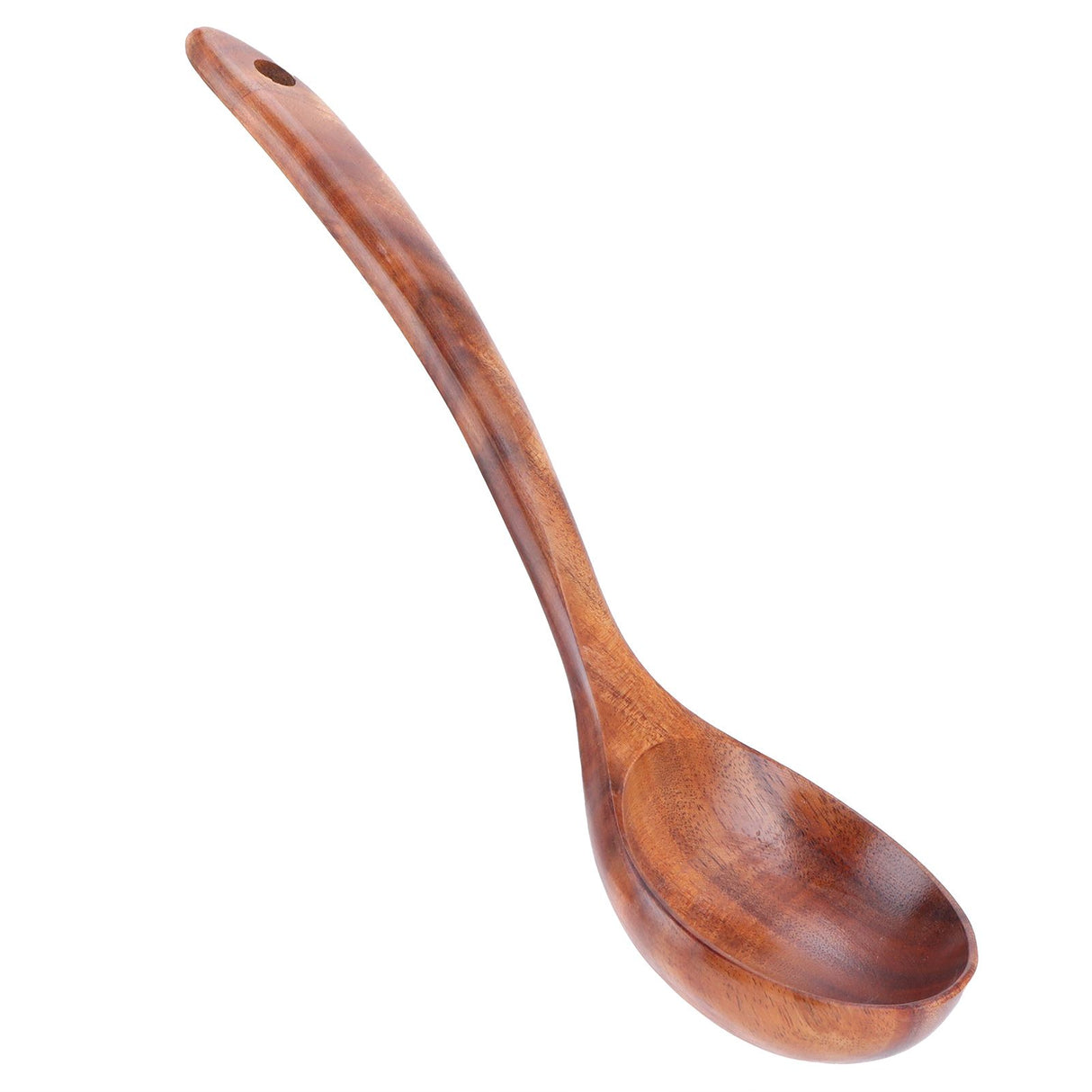Wooden Spoon AntiScald Cooking Hot Pot Soup Spoon with Long Handle for Home Kitchen