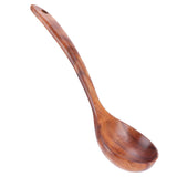Wooden Spoon AntiScald Cooking Hot Pot Soup Spoon with Long Handle for Home Kitchen