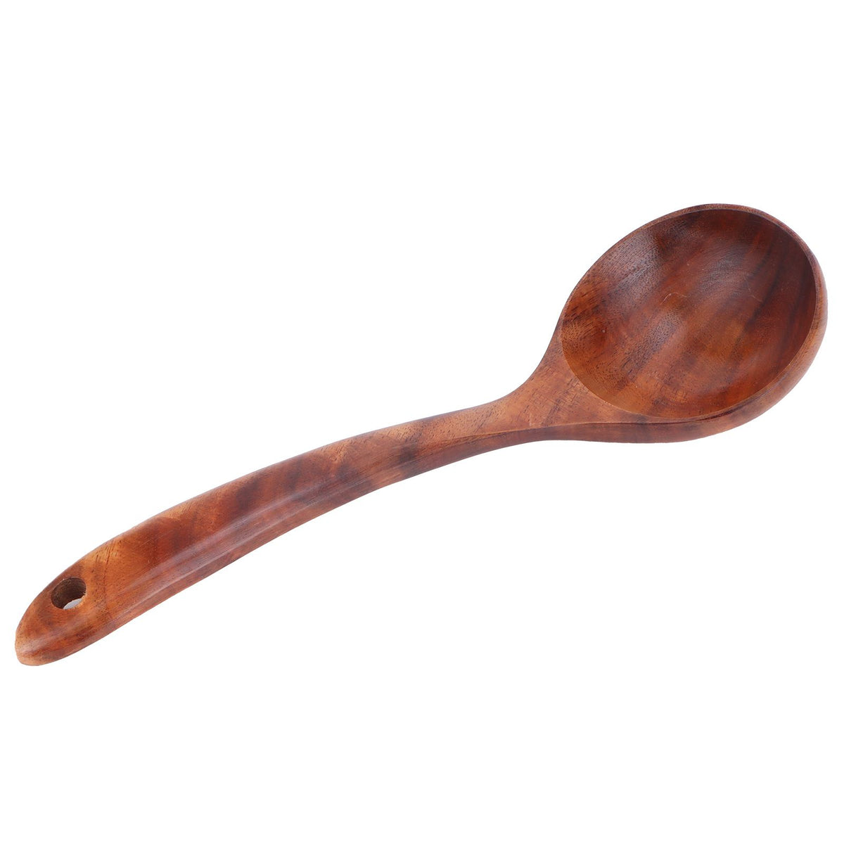 Wooden Spoon AntiScald Cooking Hot Pot Soup Spoon with Long Handle for Home Kitchen