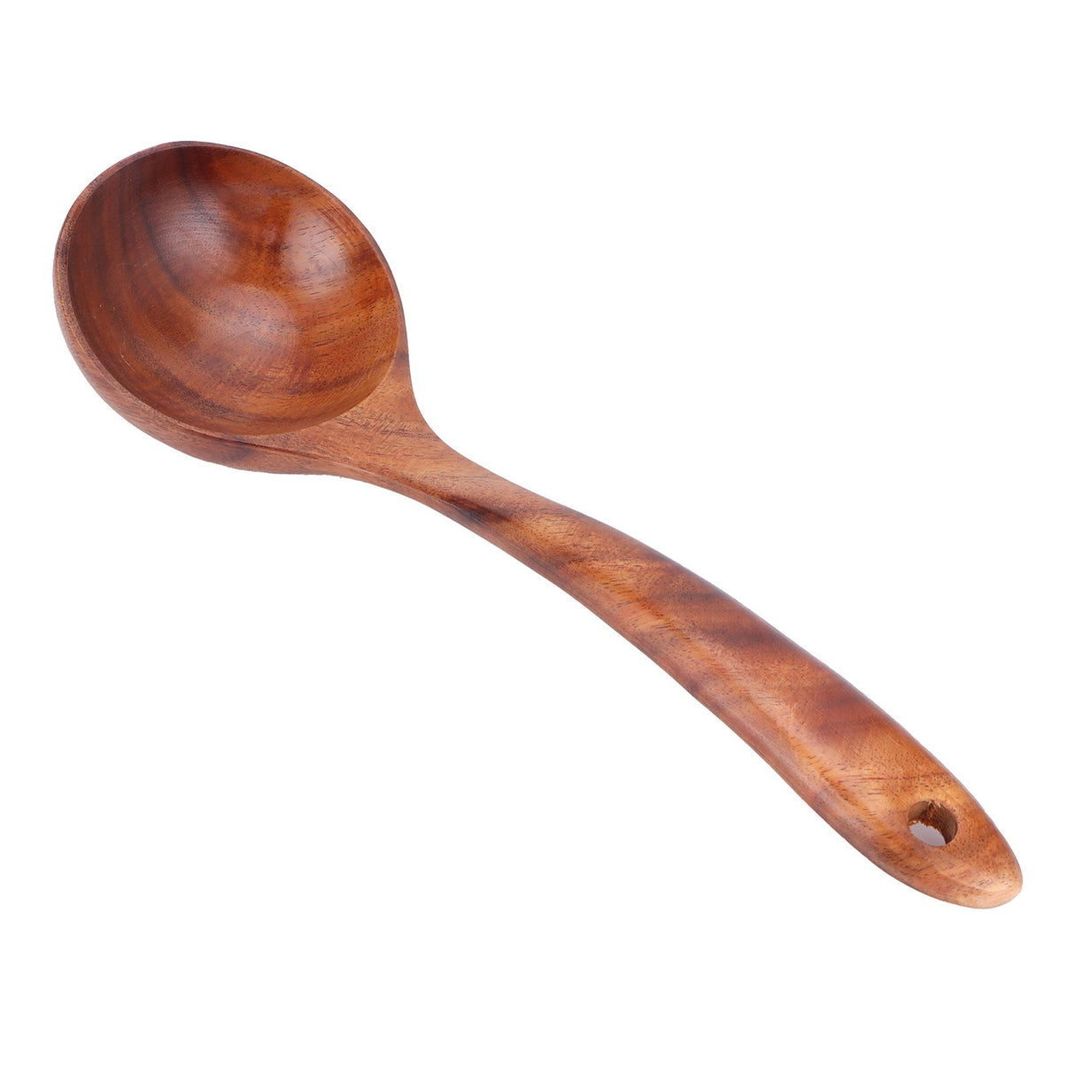 Wooden Spoon AntiScald Cooking Hot Pot Soup Spoon with Long Handle for Home Kitchen