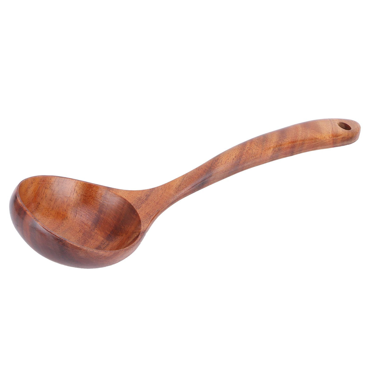Wooden Spoon AntiScald Cooking Hot Pot Soup Spoon with Long Handle for Home Kitchen
