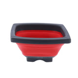Folding Drain Basket Retractable Fruit Vegetable Washing Draining Basket for Home Kitchen UseRed