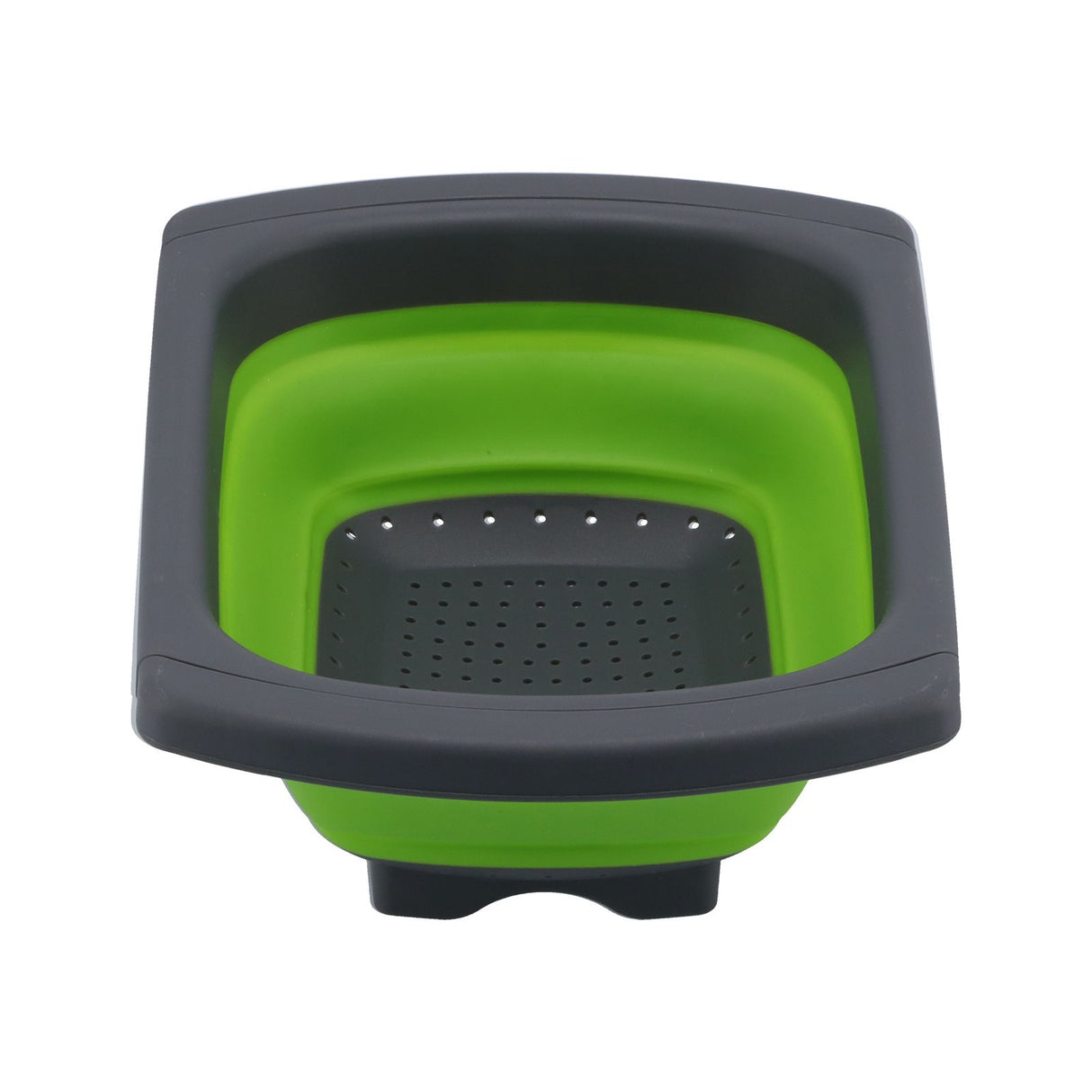 Folding Drain Basket Retractable Fruit Vegetable Washing Draining Basket for Home Kitchen UseGreen