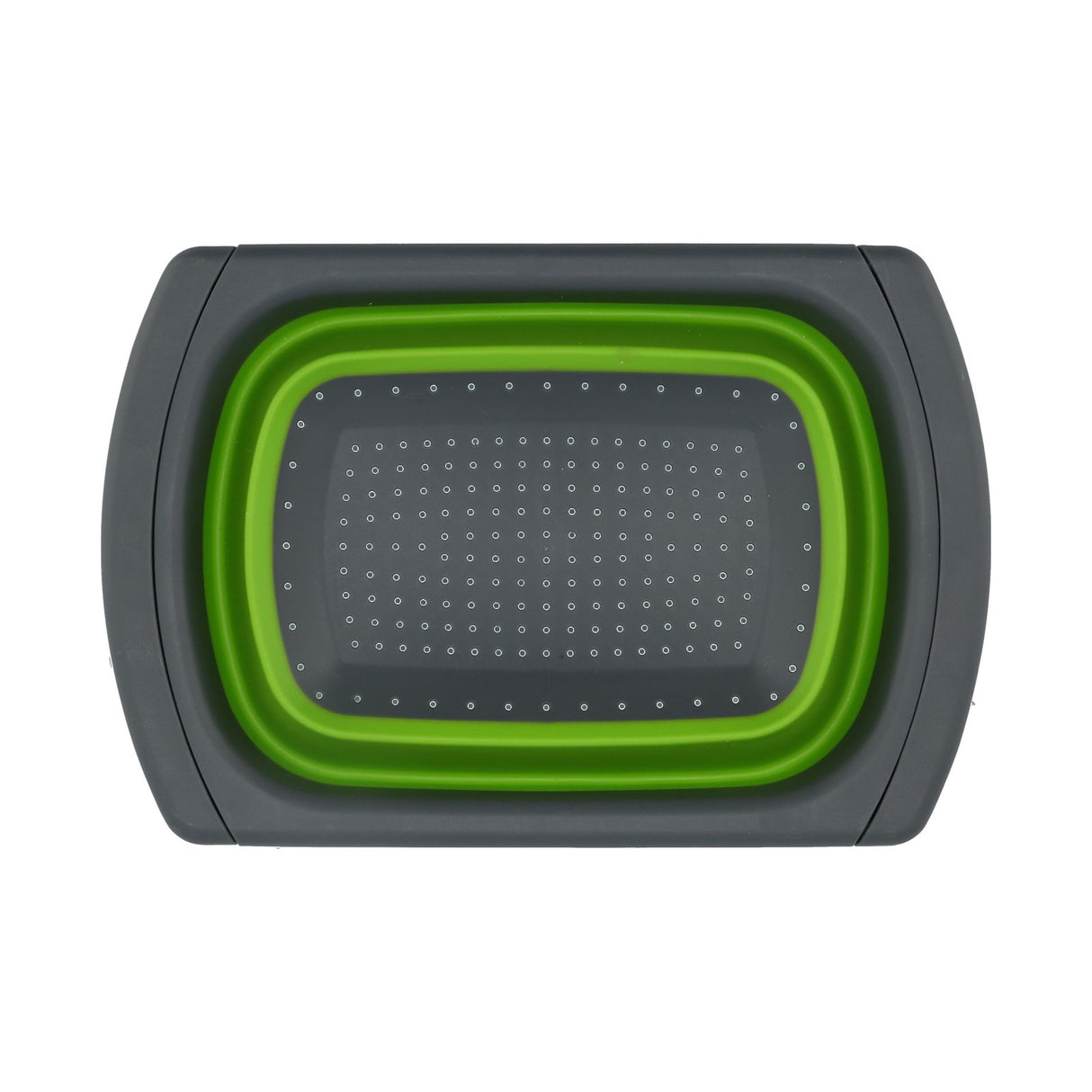 Folding Drain Basket Retractable Fruit Vegetable Washing Draining Basket for Home Kitchen UseGreen