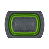 Folding Drain Basket Retractable Fruit Vegetable Washing Draining Basket for Home Kitchen UseGreen - 45-Degree Angle