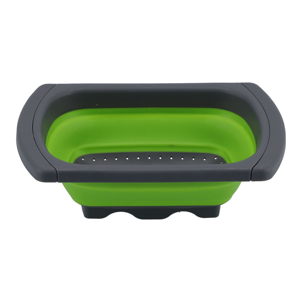 Folding Drain Basket Retractable Fruit Vegetable Washing Draining Basket for Home Kitchen UseGreen