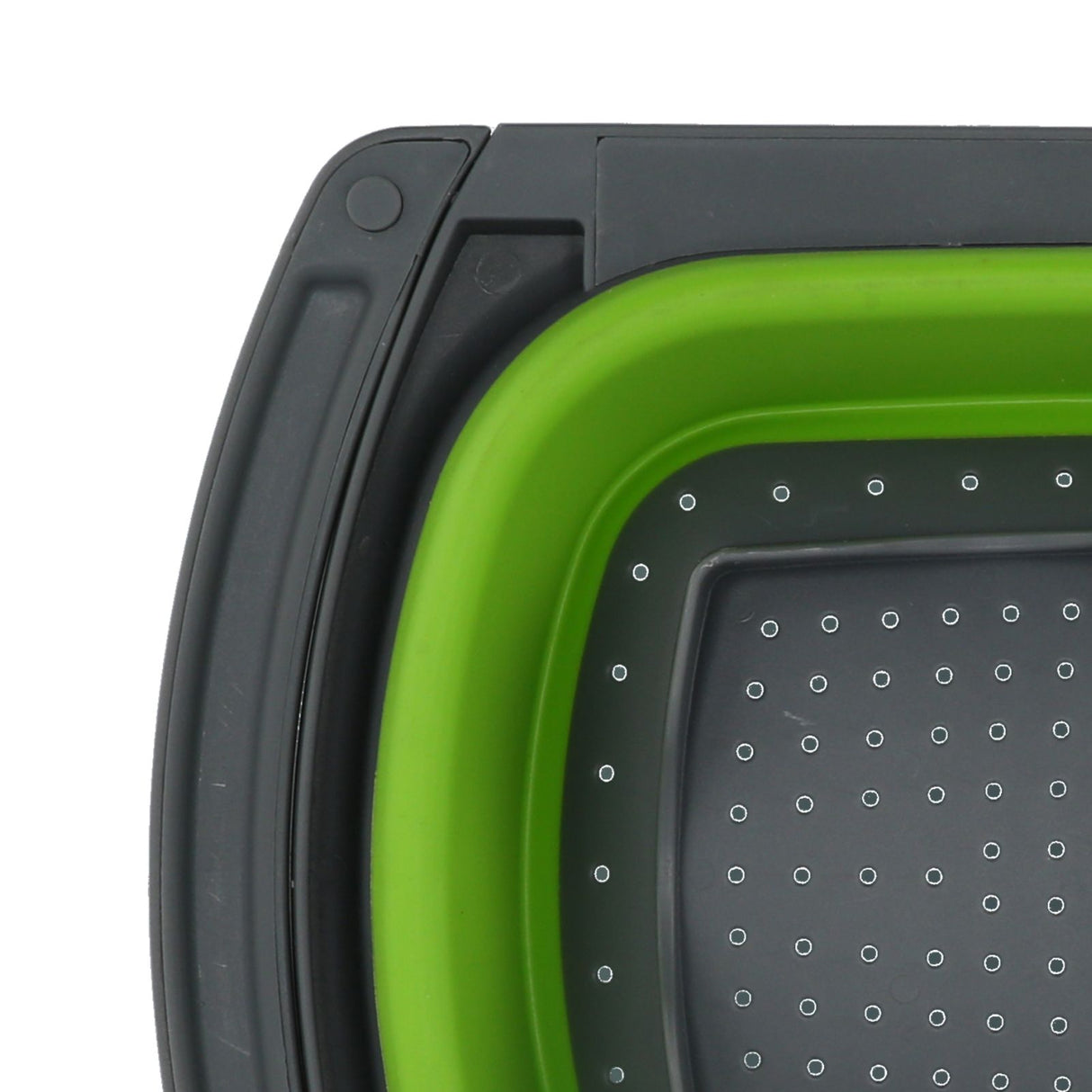 Folding Drain Basket Retractable Fruit Vegetable Washing Draining Basket for Home Kitchen UseGreen