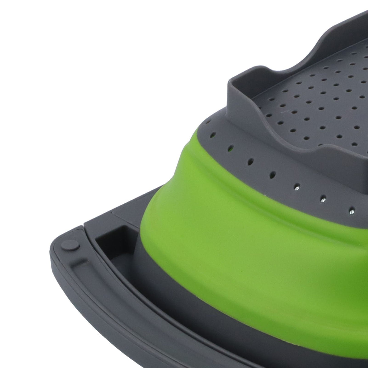 Folding Drain Basket Retractable Fruit Vegetable Washing Draining Basket for Home Kitchen UseGreen