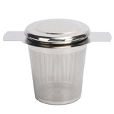 Tea Strainer Loose Leaf Tea Infuser Basket Fine Mesh Filter with Lid Teaware for CupStainless Steel