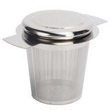 Tea Strainer Loose Leaf Tea Infuser Basket Fine Mesh Filter with Lid Teaware for CupStainless Steel