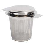 Tea Strainer Loose Leaf Tea Infuser Basket Fine Mesh Filter with Lid Teaware for CupStainless Steel