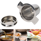 Tea Strainer Loose Leaf Tea Infuser Basket Fine Mesh Filter with Lid Teaware for CupStainless Steel