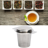 Tea Strainer Loose Leaf Tea Infuser Basket Fine Mesh Filter with Lid Teaware for CupStainless Steel