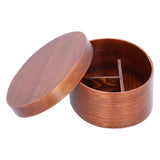 Oval Shape Bento Box Wooden Sushi Lunch Box Food Storage Container for Adult Student Worker
