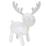 LED Night Light Cartoon Deer-Shaped Table Lamp 1200mAh USB Charging Bedroom DecorationWhite