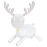 LED Night Light Cartoon Deer-Shaped Table Lamp 1200mAh USB Charging Bedroom DecorationWhite