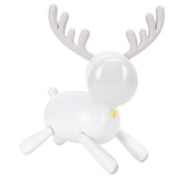 LED Night Light Cartoon Deer-Shaped Table Lamp 1200mAh USB Charging Bedroom DecorationWhite - Rear View