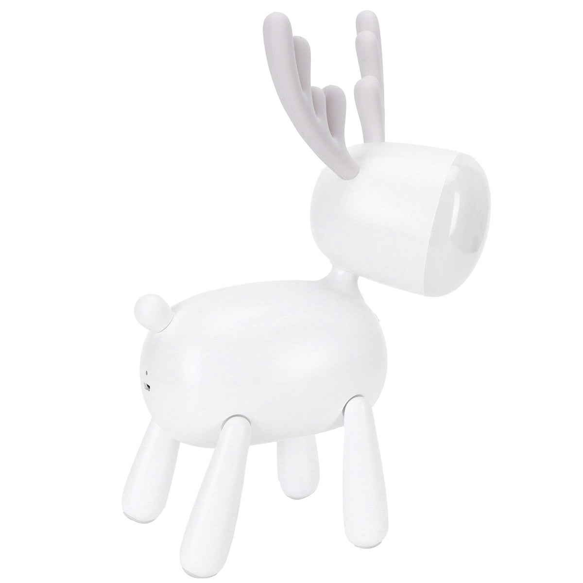 LED Night Light Cartoon Deer-Shaped Table Lamp 1200mAh USB Charging Bedroom DecorationWhite