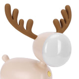 LED Night Light Cartoon Deer-Shaped Table Lamp 1200mAh USB Charging Bedroom DecorationLight Brown