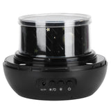Star Projection Lamp USB Battery Dual-Use Nightlight Kids Baby Bedroom Nursery Kid GiftsBlack - Top-Down View