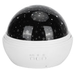 LED Night Light Romantic Projection Lamp 8 Color Modes Bedroom Decoration USB Battery PoweredWhite