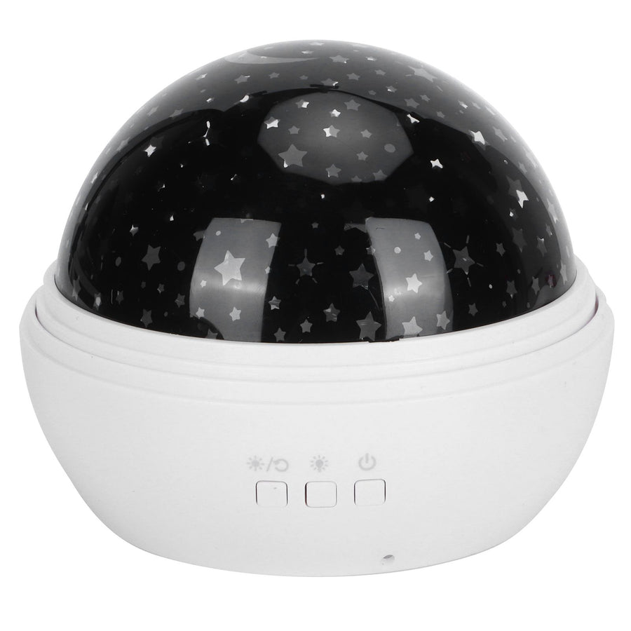 LED Night Light Romantic Projection Lamp 8 Color Modes Bedroom Decoration USB Battery PoweredWhite
