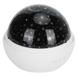 LED Night Light Romantic Projection Lamp 8 Color Modes Bedroom Decoration USB Battery PoweredWhite